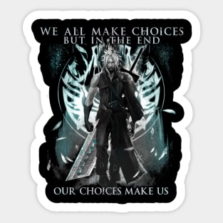 Cloud Strife Buster Sword FF7 Advent Children 1 Sticker